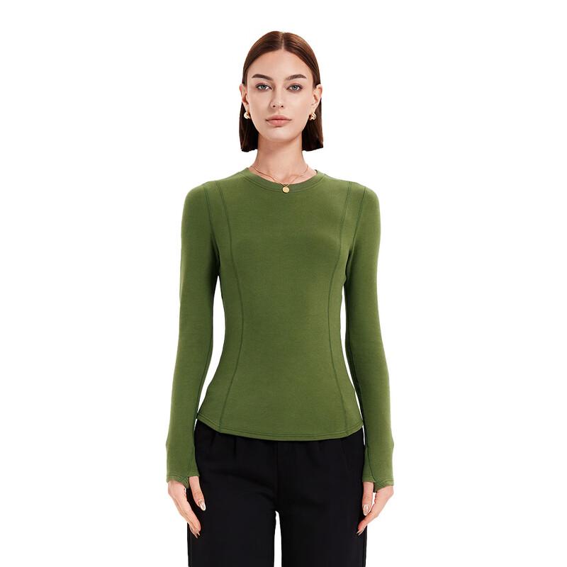 LCsanyp Women s Slim Fit Long Sleeve Base Layer Top M