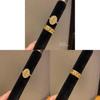 Geometric Openstyle Goldplated Zircon Ring For Women Fashion Jewelry