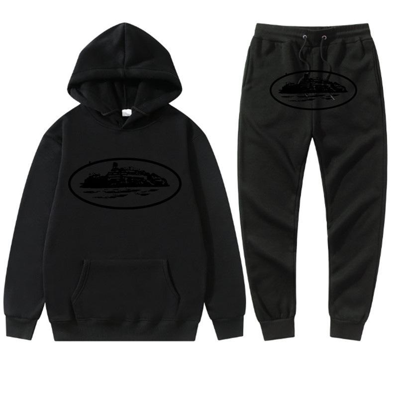 Grensoverschrijdend Corteiz trendy merk hoodie trainingspak sport trui heren en dames tweedelig trui + joggingbroek kleding street shirt