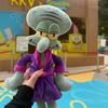 Cartoon Spongebob Squidward Plush Doll Anime Purple Pajama Robe Soft Stuffed Toy Bedtime Sleeping Accompany Doll Surprise Gfts