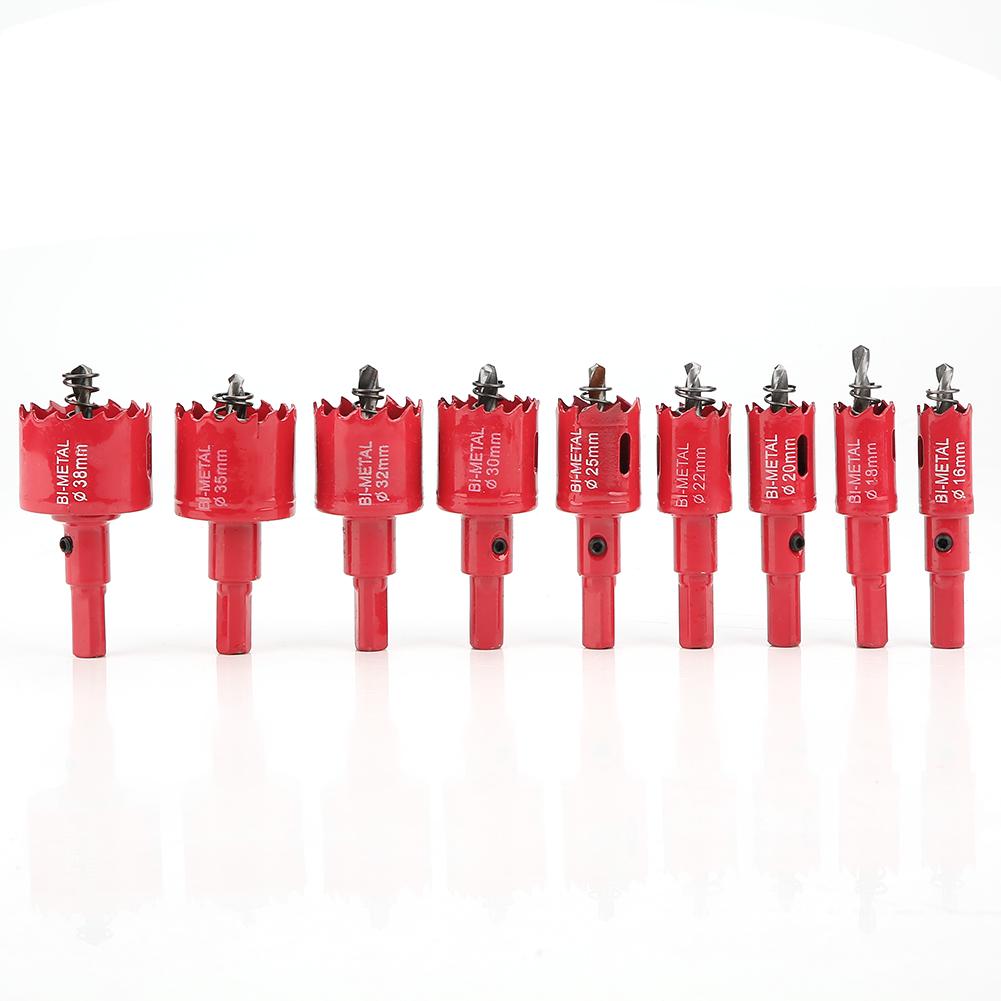 16 38mm M42 High Speed Steel Bi Metal Holesaw Cutter Hole Saw with Core Drill Bit