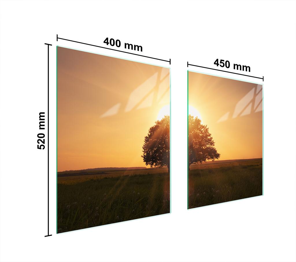 GLASBACKSPLASH 85x52 TRÄ