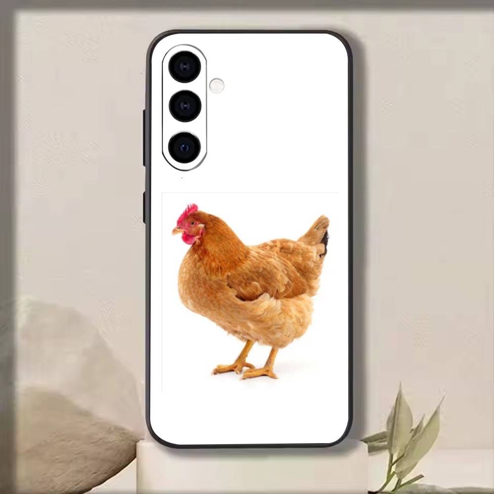 

Chicken111 Phone Case Black Silicone Soft For Samsung Galaxy A73,A72,A71,A70,A53,A52,A51 Samsung a52
