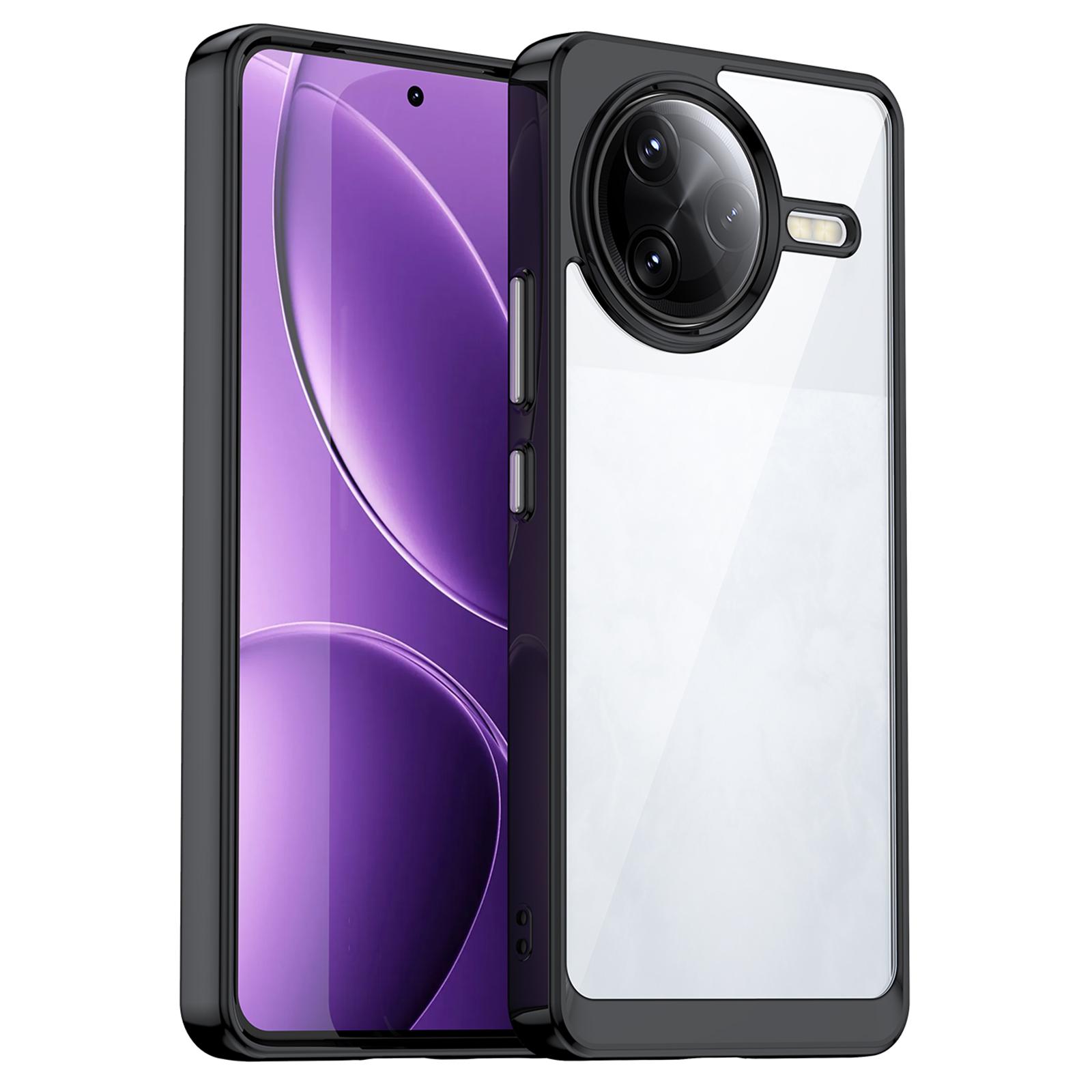 

Для Xiaomi Poco F7 Ultra 5G/Redmi K80 Pro 5G Чохол TPU+Акрил Захисний Прозорий Чохол для Телефону Black