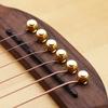 6Pcs Guitar Strings Nail Metal Acoustic Guitar Bridge Pins Brass Guitar Strings Fixed Cone String Pins String Nut Nails