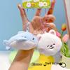 Plush Samoyed Bee Doll Keychain: Magnetic Cartoon Accessory for Children and Students' Schoolbags