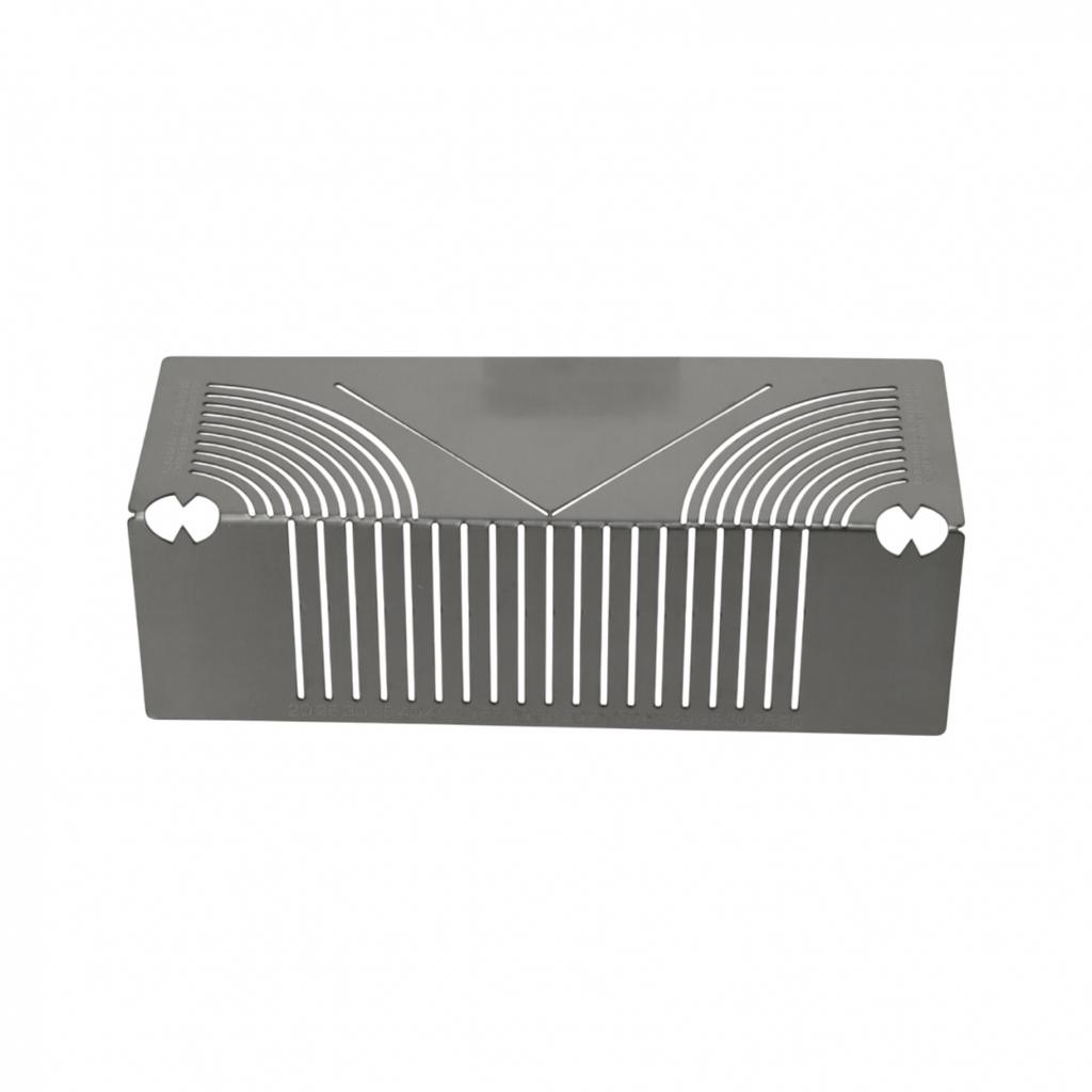 Precision Metal Ruler for Square Tubes with Unique Two Way Drawing Features