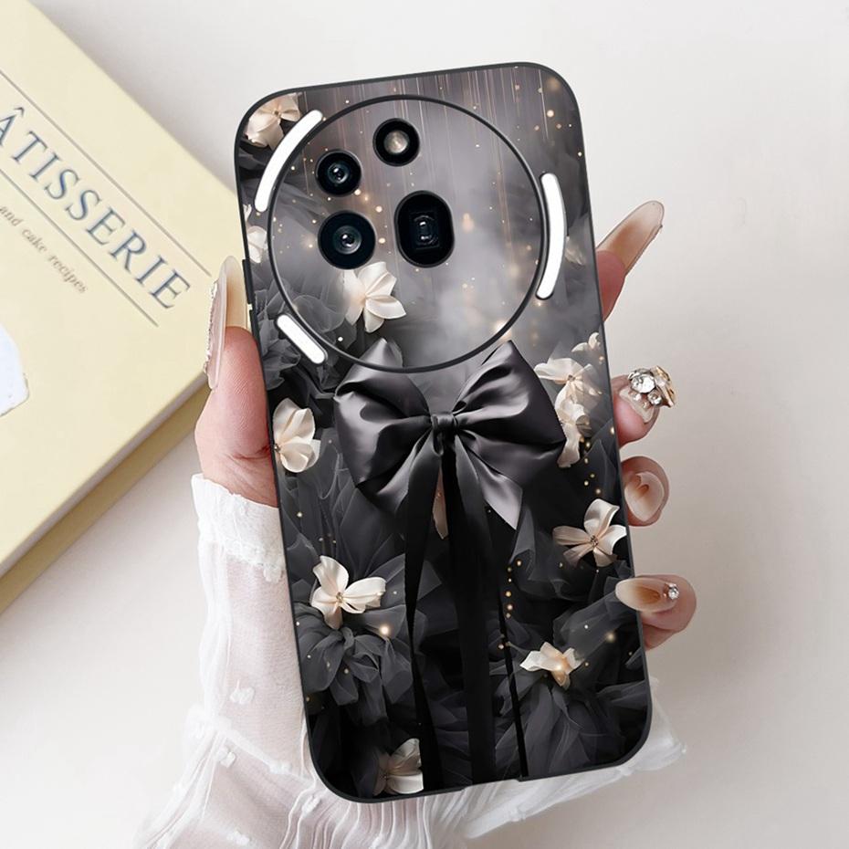 Fashion Painting Phone Case For Nothing Phone (3a) Pro Black Silicone Soft Cover For Nothing Phone3a 3a Pro Cases Bumpers