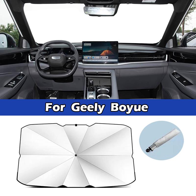 Auto Zonnescherm Paraplu Voorruit UV Beschermer Voor Geely Monjaro Xingyue L Preface Boyue Emgrand Haoyue Panda Binrui Binyue