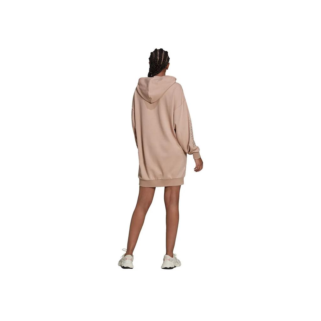 Adidas FW22 Logo Print Hoodie Women Hoodies Pink HF9208