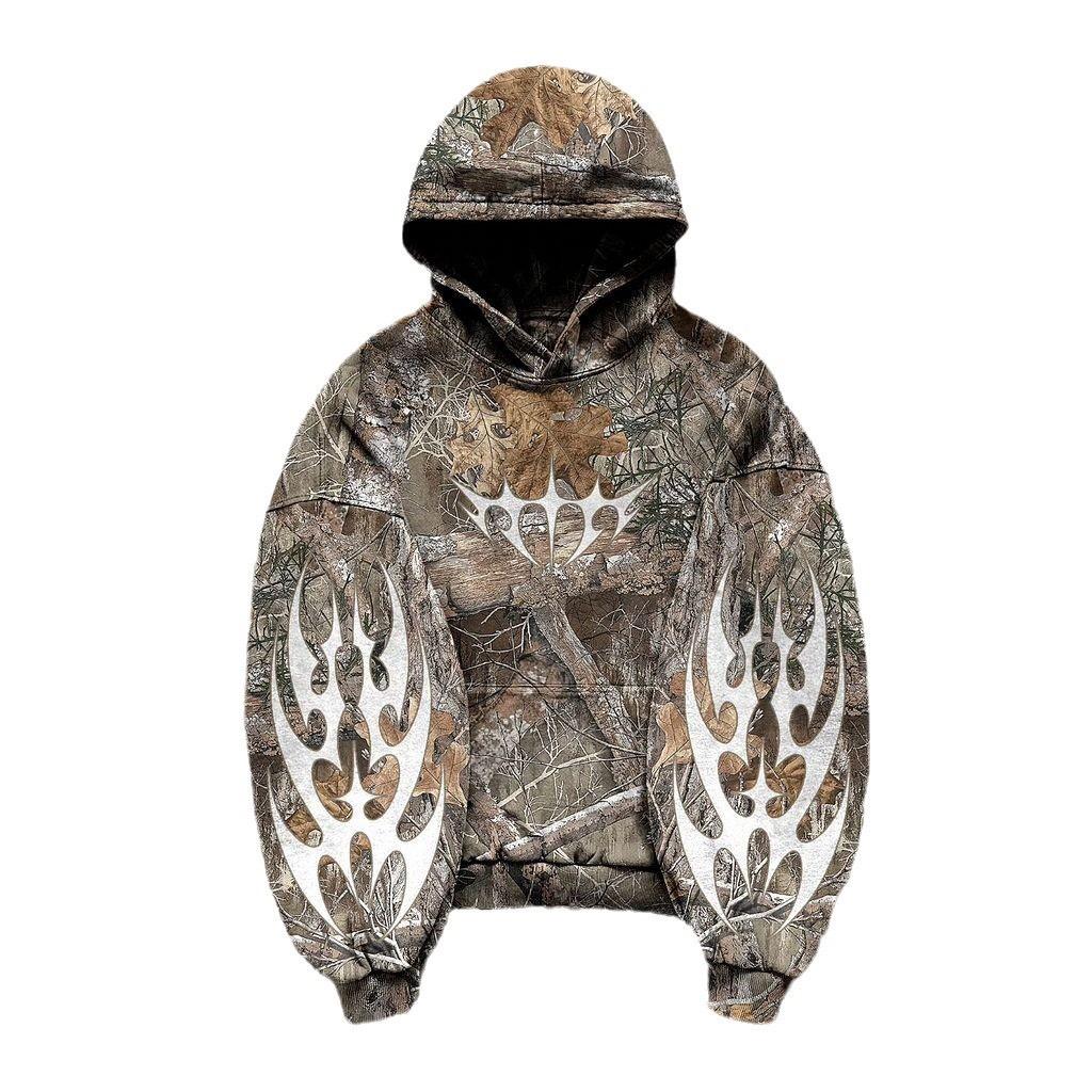 Heavy Washed Man Hoodie Sweatshirt Y2k Gothic Clothes Retro Streetwear Pattern Women Pullover Casual Fashion for Men Harajuku