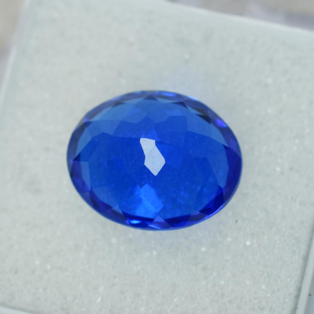 Natural Blue Tanzanite Loose Gemstone Dark Oval Shape 9.80 ct for Jewelry Making and Gem Collections