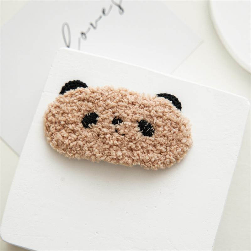Cute BB Side-parted Hairpin with Cartoon Hair Accessory for Side-bun Hairstyle, New Style Women's Hair Clip Headpiece