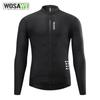 Maglia da ciclismo a maniche lunghe da uomo WOSAWE Pro Team, ad asciugatura rapida, traspirante, per sport all'aria aperta