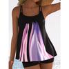 Women's Swimwear Tankini 2 Piece Swimsuit  Flower Pattern Print Vacation Bathing Suits