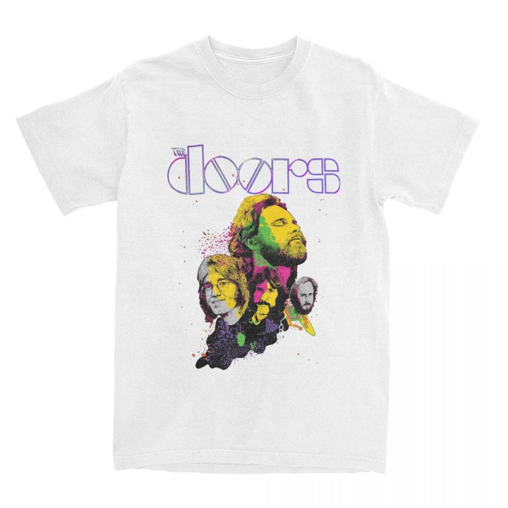 Jim Morrison Doors Band T-Shirt Accessoires Herren Damen Reine Baumwolle Verrücktes T-Shirt Kurzarm Kleidung Geschenkidee