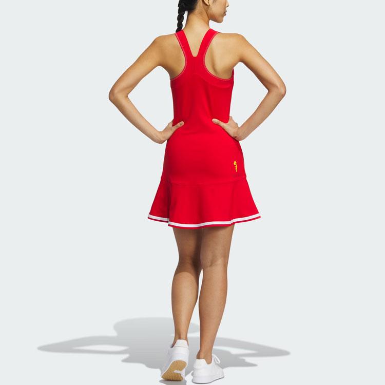 Adidas Tennis Game Dress With French Colorblock Logo And Built-In Bra And Shorts Women Dress Light-Crimson IV7576