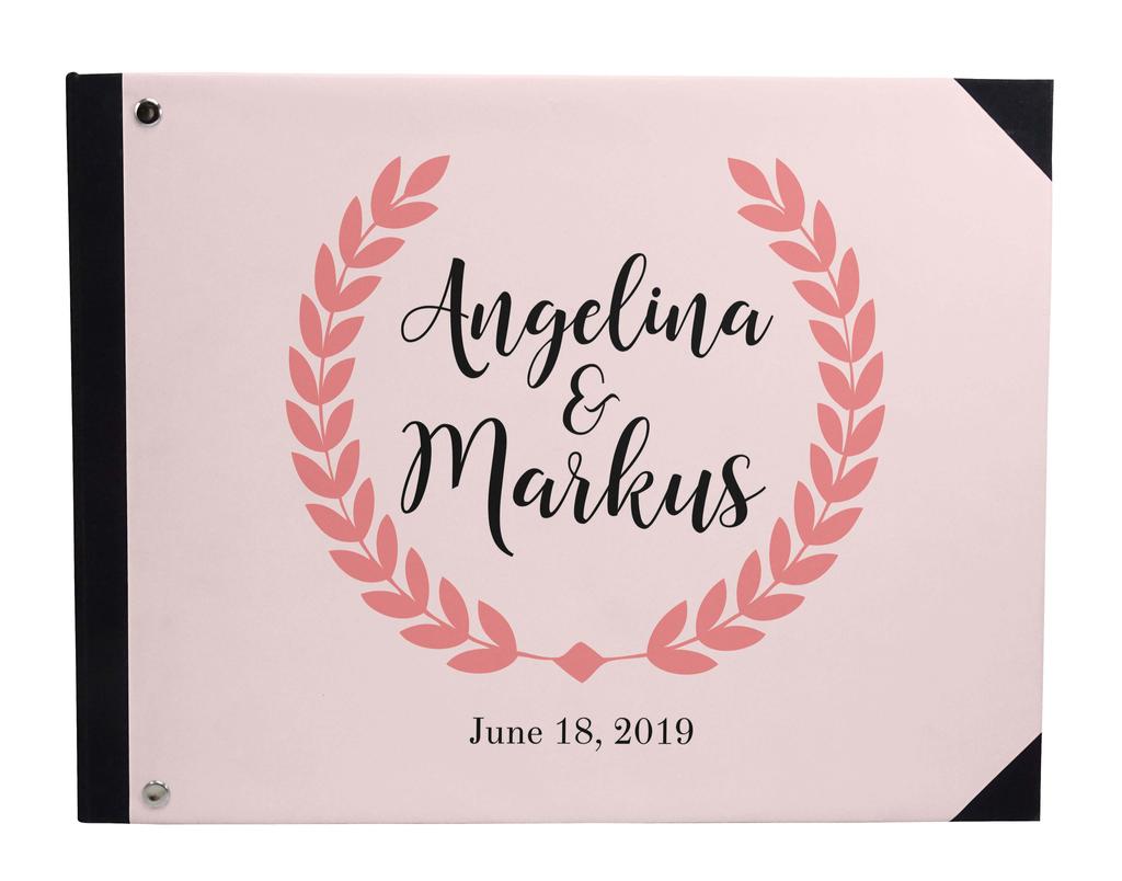 Darling Souvenir Blue Tree & Love Birds Cage Printed Wedding Guest Book Hardbound Cover Sign In Book Registry Scrapbook-7 x 9