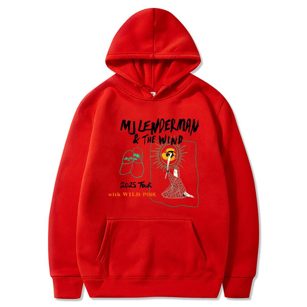MJ Lenderman Tour 2025 Hoodie Rapper Women Fleece Comfortable Sweatshirt with Pocket Gothic Clothes Casual ComfortablePunk Hoody