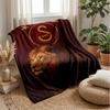 Galatasaray Fußball-Thema Decke Weiche Flanelldecke Plüsch Überwurf Gemütliche Sofa-Bett-Decke für Wohnkultur
