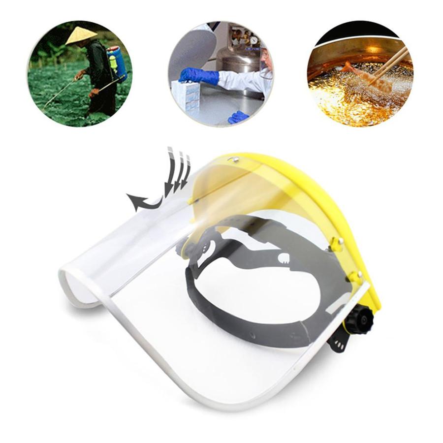 Safety Protective Mask Clear Head-mounted Face Eye Shield Screen Grinding