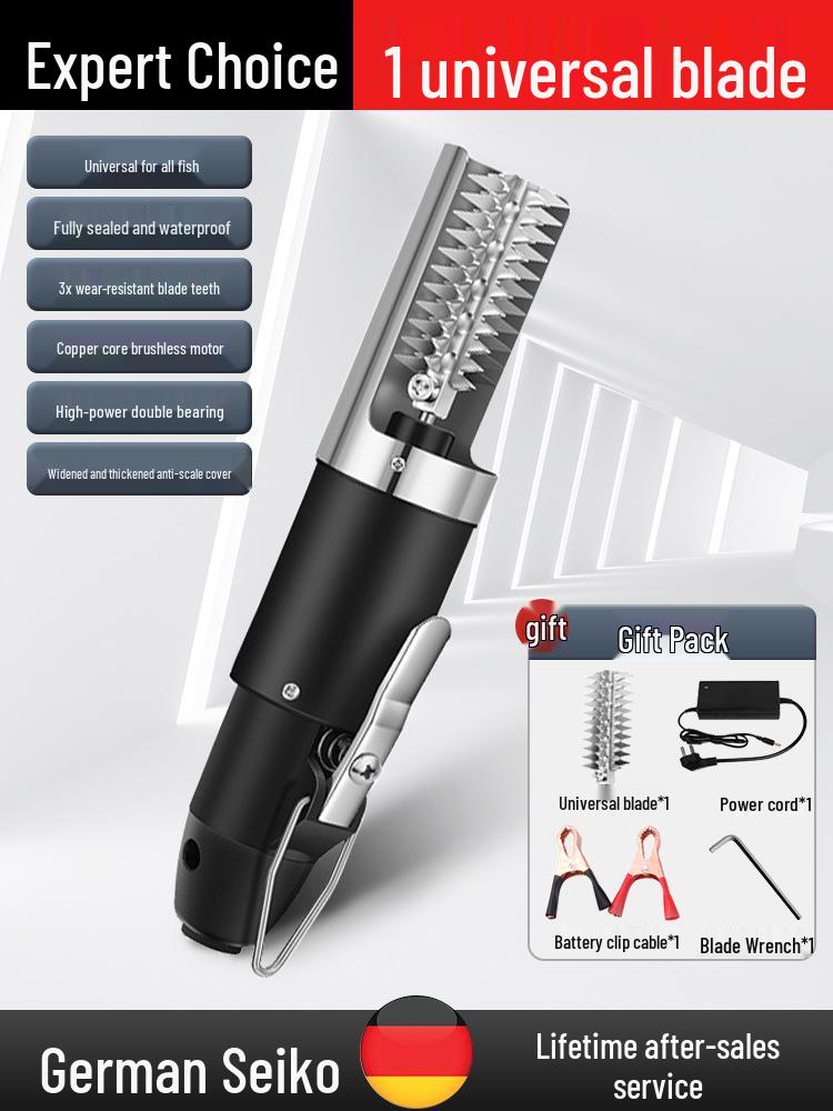 Automatisk Fiskfjällare och Skrapa i Rostfritt Stål för Hem- och Kommersiellt Bruk