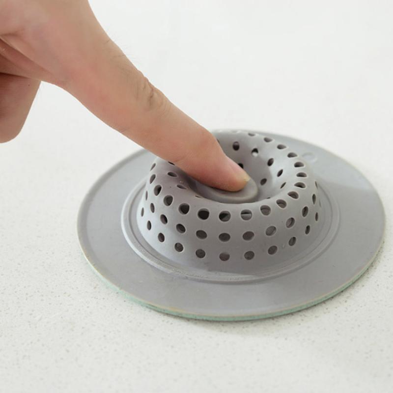 Silicone Kitchen Sink Drain Strainer Anti Clog Design Universal Fit For Vegetable Washing And Dish Cleaning