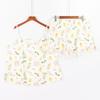 Women's Pajamas Summer Small Fresh Print Halter Shorts Two-piece Home Wear