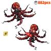 Mechanischer Oktopus Bausteine Konstruktionsset Kreative DIY Tischdekorationen für Kinder Geburtstag Weihnachtsgeschenke