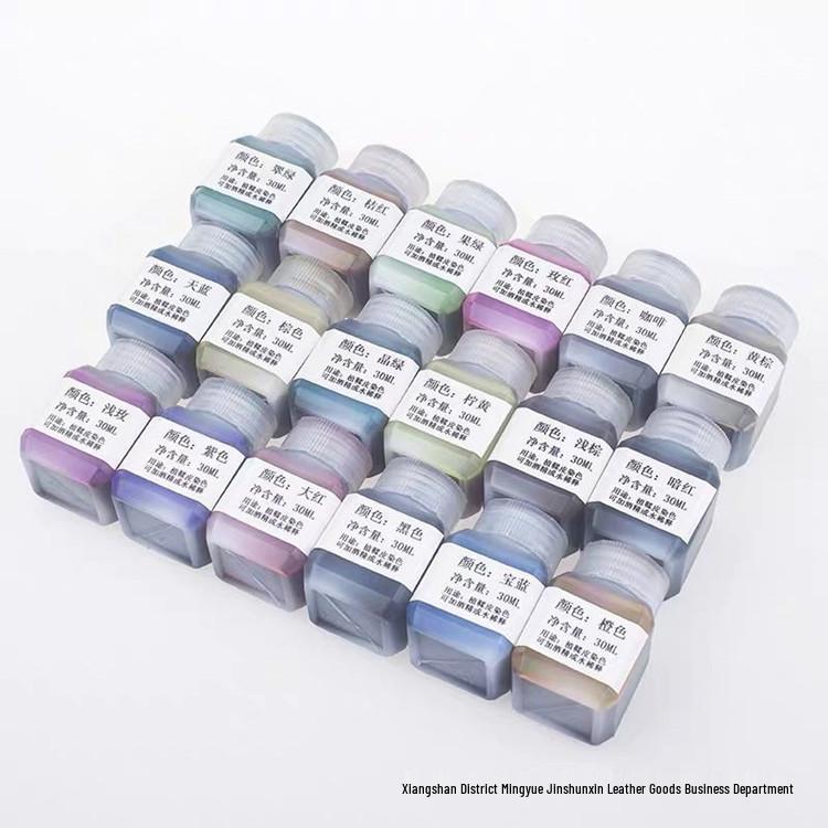 DIY Leather Craft Kit: Includes Gold Alcohol Dye, Carving Dye, and Staining Agent (30ml).