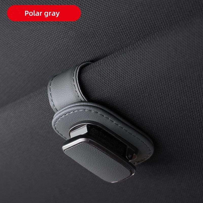 Car Eyeglass Storage Clip Sun Visor Sunglasses Holder Super fiber leather Magnetic Multifunction Universal Car Eyeglass Holder