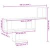 Modernes Kreatives Design Einfaches Leistenregal, Wohnzimmer Dekorative Leiste Aufbewahrung, Eingangsablage, 100x15x70 Cm