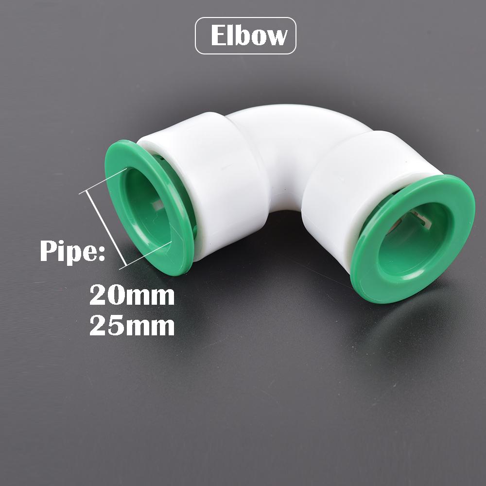 1/2" 3/4" Inch Thread House Decoration Water Pipe Fittings 20/25mm Pe Pvc Ppr Tap Water Pipe Valve Quick Connector