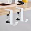 1pc Adjustable Desk Edge Hook Gaming Headset Desk Hanger Backpack Storage Hanging Hook Holder Punch-free Home Office Organizer