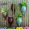 Indoor Outdoor Wall Planter Fish Shape Mounted Hanging Flower Pot Decorative for Balcony Patio Garden Whimsical