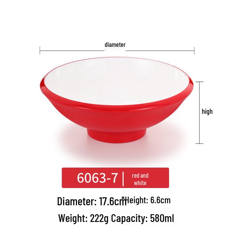 Melamine Noodle Bowl for Noodle Restaurants: Ideal for Luosifen, Malatang, Rice Noodles, and Chongqing Xiaomian