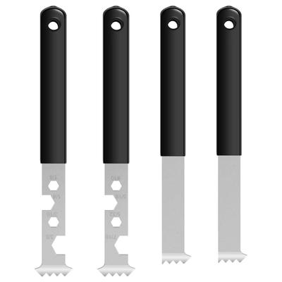 4pcs Paver Removal Tool Brick-Pry Tool Set Paving Slab Remover With Micro-Tooth Non-Slip Rubber Handle For Outdoor Garden Tool
