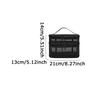 WTEMPO Dwuwarstwowe Torby Kosmetyczne z Siatki o Dużej Pojemności, Podwójny Zamek Błyskawiczny, Przenośne Torby do Przechowywania z Uchwytem na Podróż Służbową, Podróżne Torby z Siatki na Makijaż, Kosmetyczki