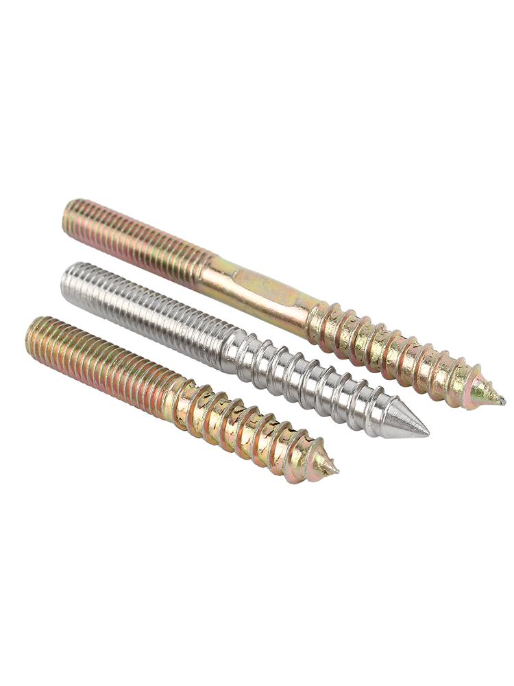 Śruba samogwintująca ze stali nierdzewnej 304 z podwójnym łbem i gniazdem sześciokątnym do mebli, ostro zakończona, M4 M5 M6 M8.