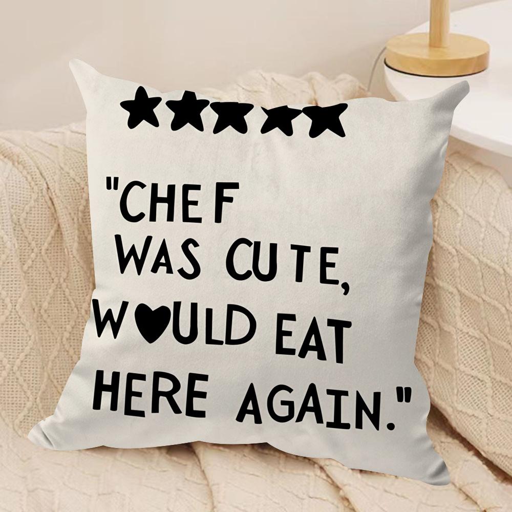 

Aesthetic Kitchen Love Cushion Cover Soft Plush Fabric DoubleSided Printed Cushion Covers for All Seasons Modern HomeDecor Gift 30x30cm