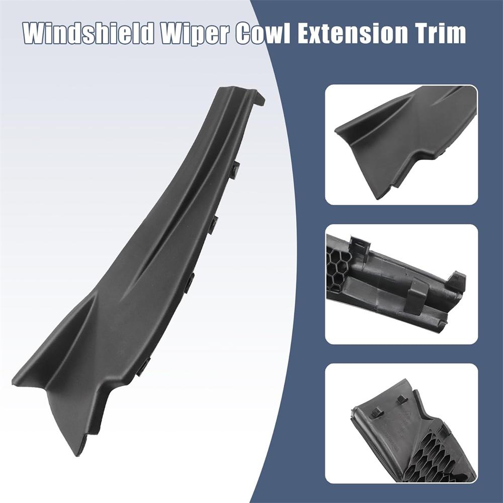 2Pcs Wiper Cowl Extension Trim 66895-3Ka0A Fits For Nissan Pathfinder 2013-2020