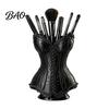 Decorative Storage Bin Gothic Corset Pen Holder, 3D Printed Vintage Dark Makeup Brush Aesthetic Decor Desk Organizer for Office Vanity, Halloween
