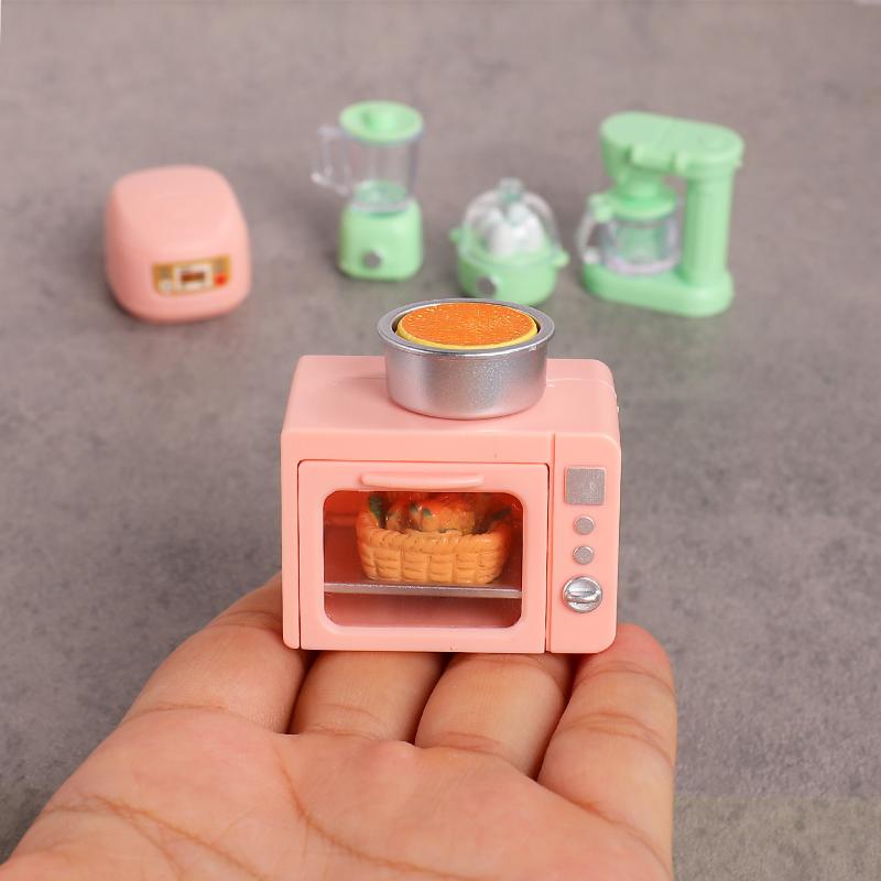 1 Set Pretend Bread For Doll Accessories New 1/12 Scale Miniature Dollhouse Food Electronic Oven Rice Cooker Model