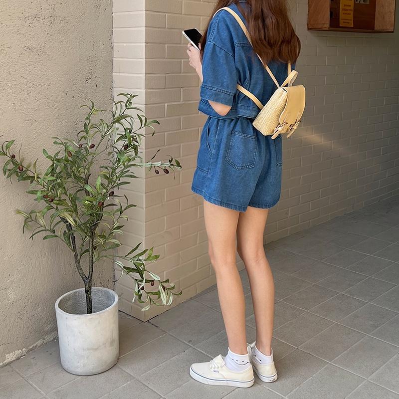 IELGY Женский соломенный рюкзак нишевого дизайна бежевый — фото 9