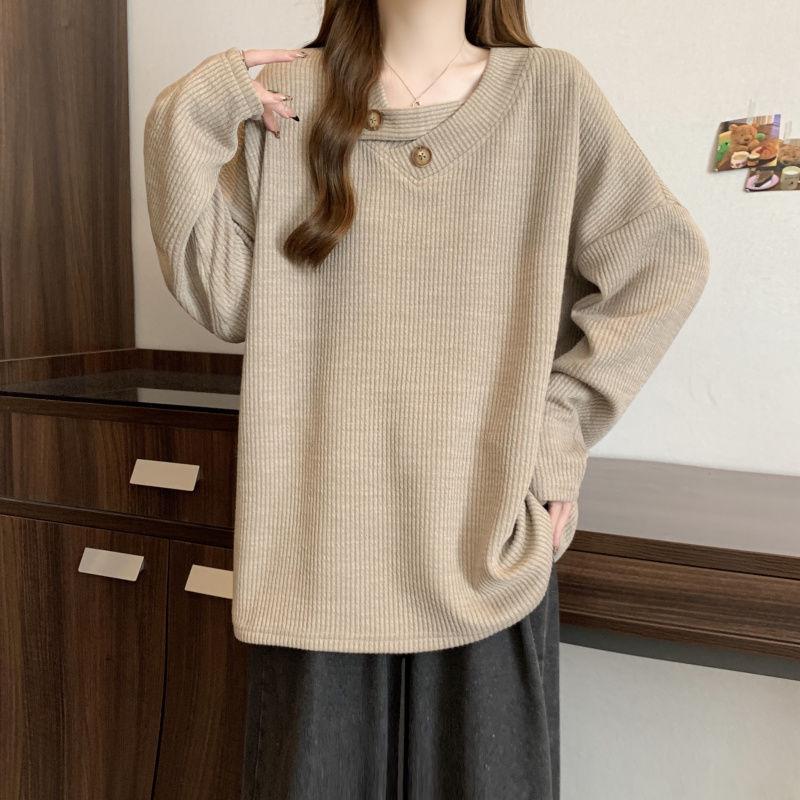 Slimming Plus Size Long Sleeve Autumn Tops for Women S