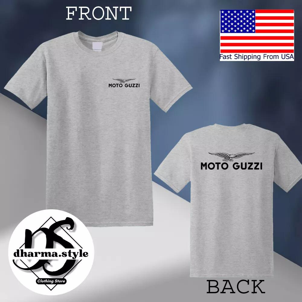 

ZX Футболка Тренд 2025 Moto Guzzi Racing Мужская Черная Футболка Размер от S до 3XLМужская Женская Высокое Качество Повседневная Мода Хлопковая Футболка Футболки XL