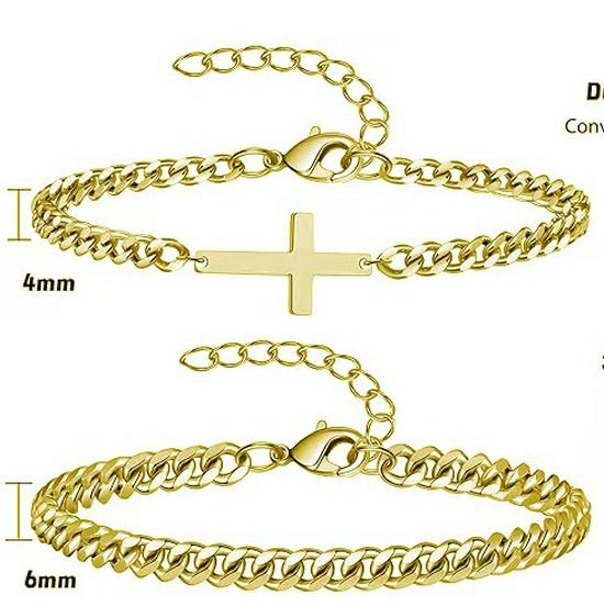 Modny Kreatywny Męski Bransoletka ze Stali Tytanowej: Prosty, Modny i Wszechstronny