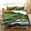 3D-Druck Initial D AE86 Bettwäsche-Set Bettdeckenbezug Bettset Steppdeckenbezug Kissenbezug Bettdecke King Queen Größe Jungen Erwachsene Bettwäsche-Set