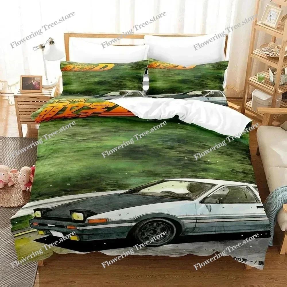 3D-Druck Initial D AE86 Bettwäsche-Set Bettdeckenbezug Bettset Steppdeckenbezug Kissenbezug Bettdecke King Queen Größe Jungen Erwachsene Bettwäsche-Set