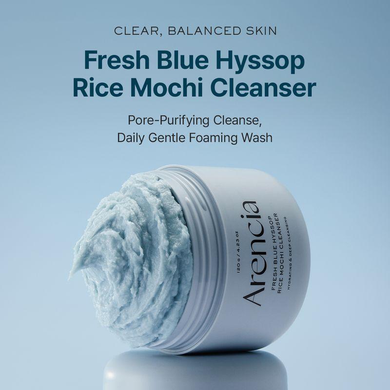 [ARENCIA] *renewal* Fresh Blue Hyssop Rice Mochi Cleanser 120g